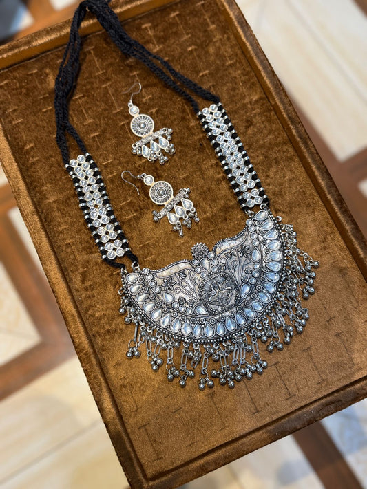 Indian Oxidized Mala Set_New Design