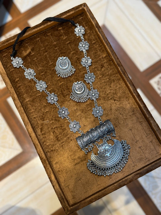 Indian Oxidized Mala Set_New Design