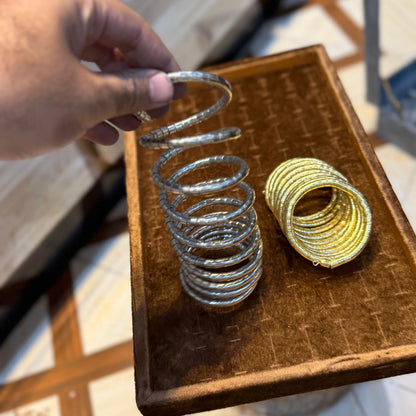 Spiral Bangels_Silver and Golden
