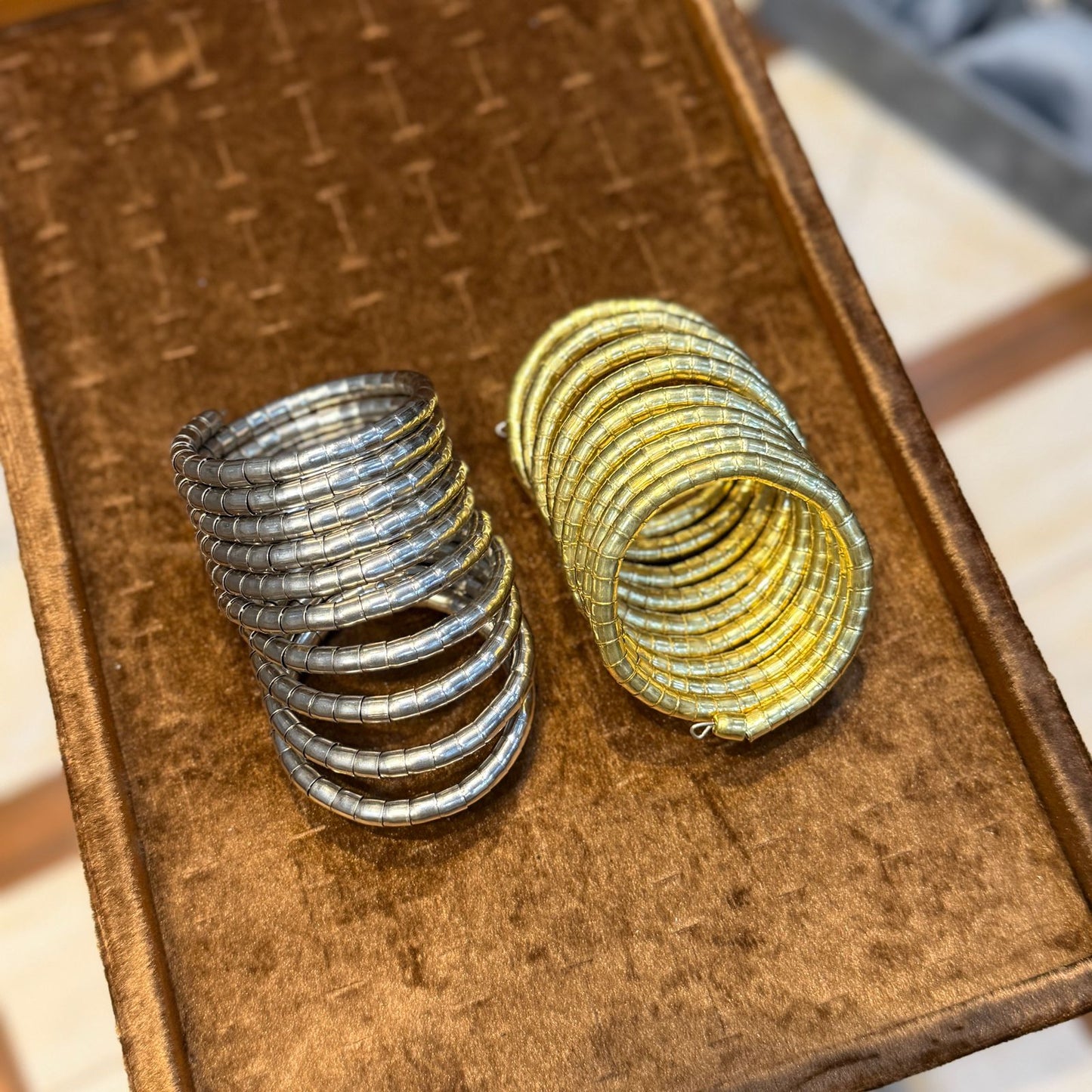 Spiral Bangels_Silver and Golden