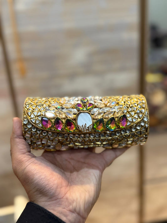 Luxury Kundan Clutch_Large Size