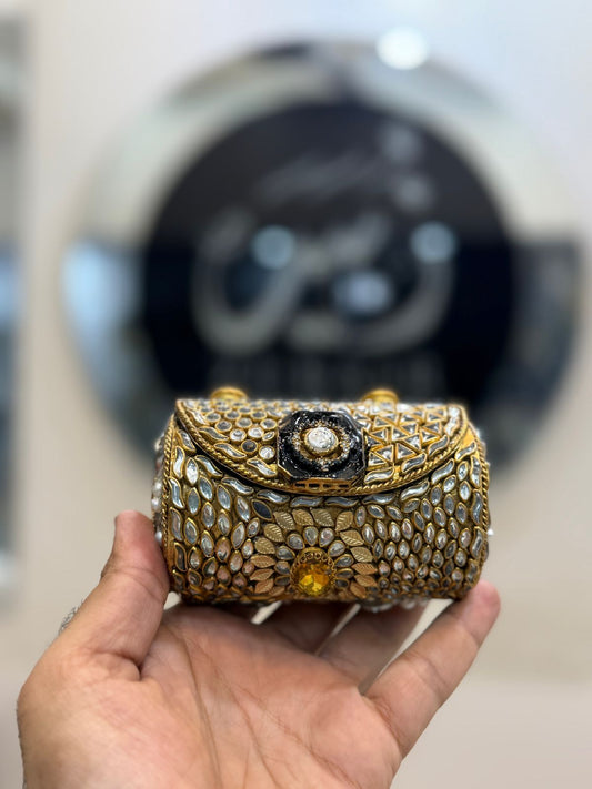 Luxury Kundan Clutch_Medium Size