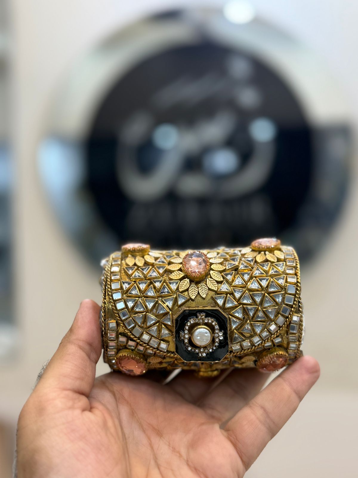 Luxury Kundan Clutch_Medium Size