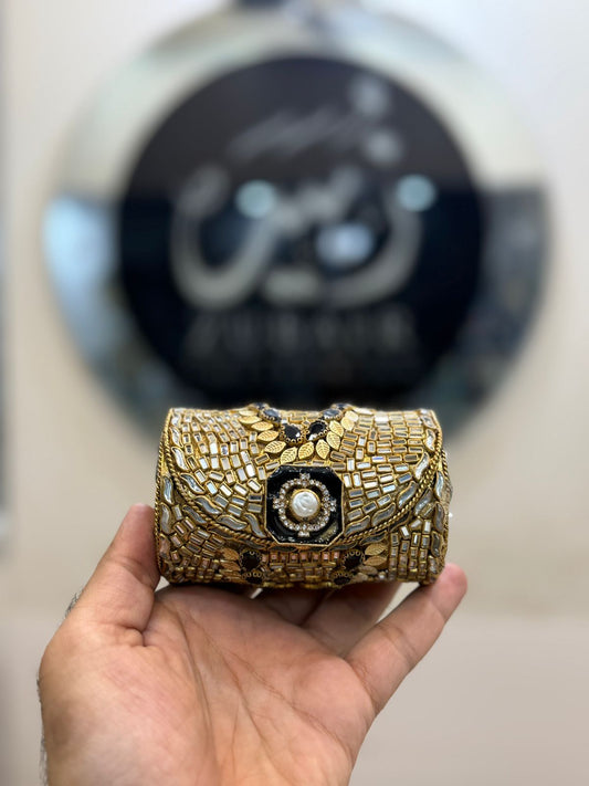 Luxury Kundan Clutch_Medium Size