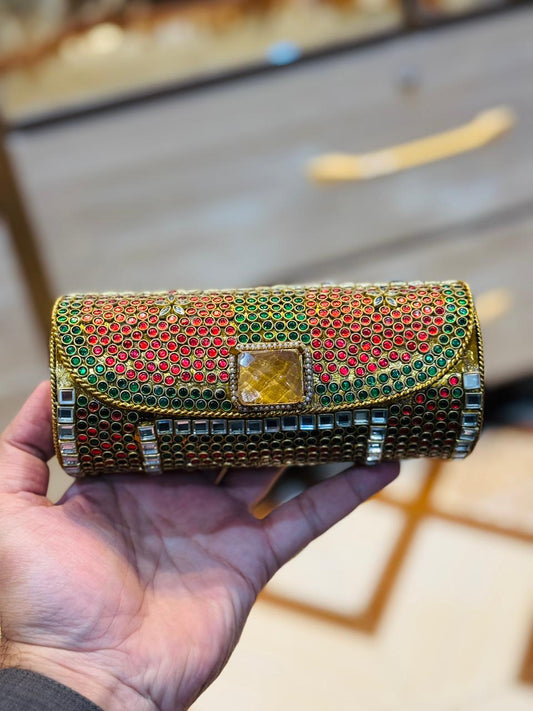 Turkish_Kundan Designer Clutch_Design 26