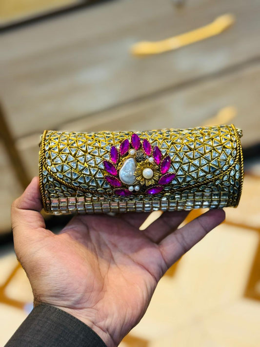 Turkish_Kundan Designer Clutch_Design 28