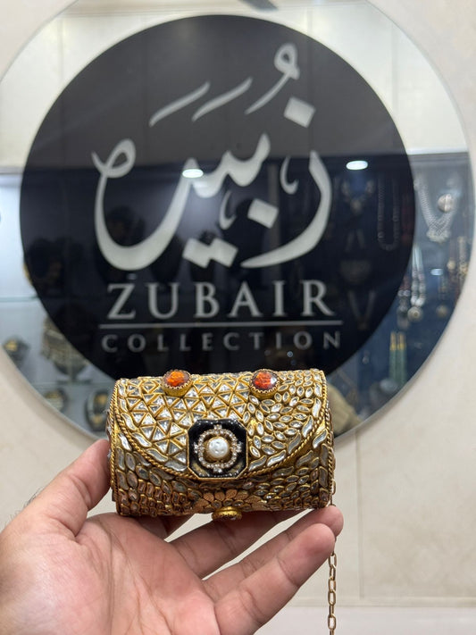Small Turkish_Kundan Designer Clutch_Design 2