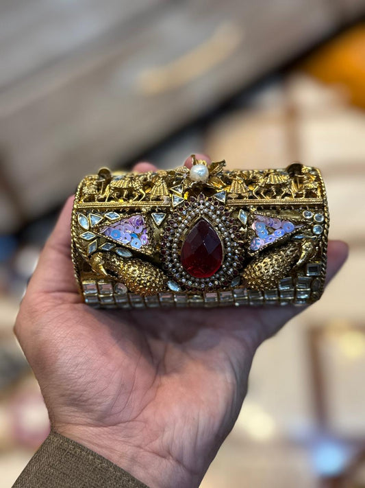 Small Turkish_Kundan Designer Clutch_Design 15