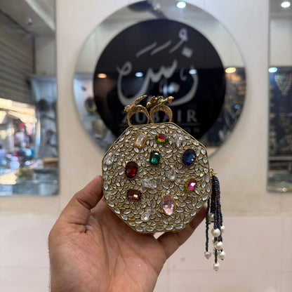 Turkish_Kundan Designer Clutch_New Design 23