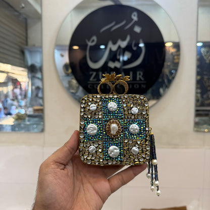 Turkish_Kundan Designer Clutch_New Design 24