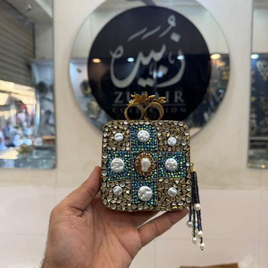 Turkish_Kundan Designer Clutch_New Design 24