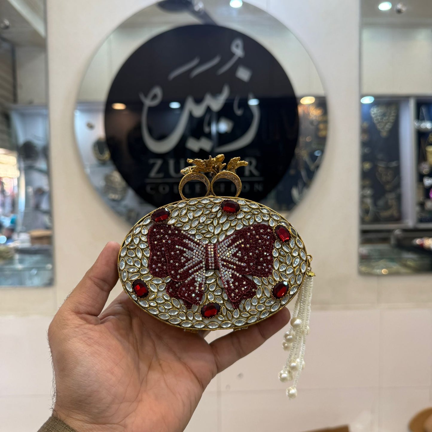 Turkish_Kundan Designer Clutch_New Design 25