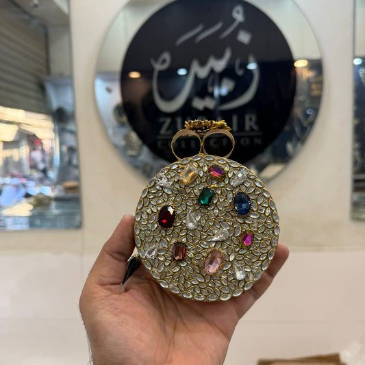 Turkish_Kundan Designer Clutch_New Design 28