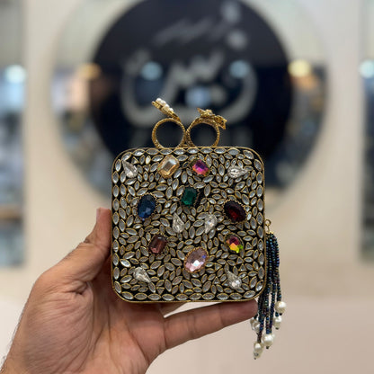 Turkish_Kundan Designer Clutch_New Design 31