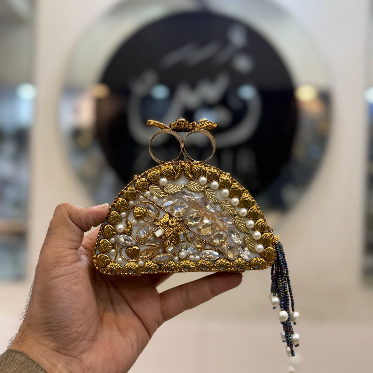 Turkish_Kundan Designer Clutch_New Design 33