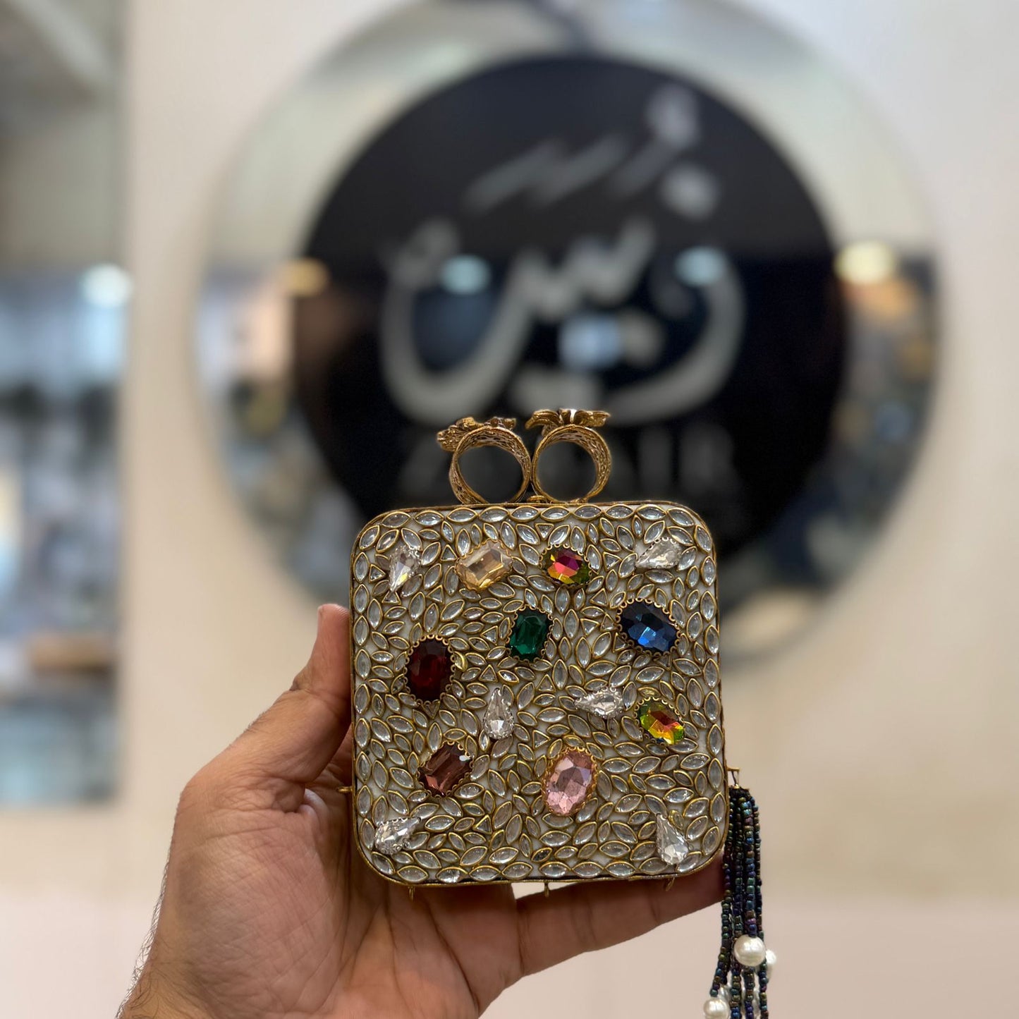 Turkish_Kundan Designer Clutch_New Design 35