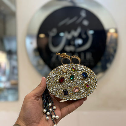 Turkish_Kundan Designer Clutch_New Design 38