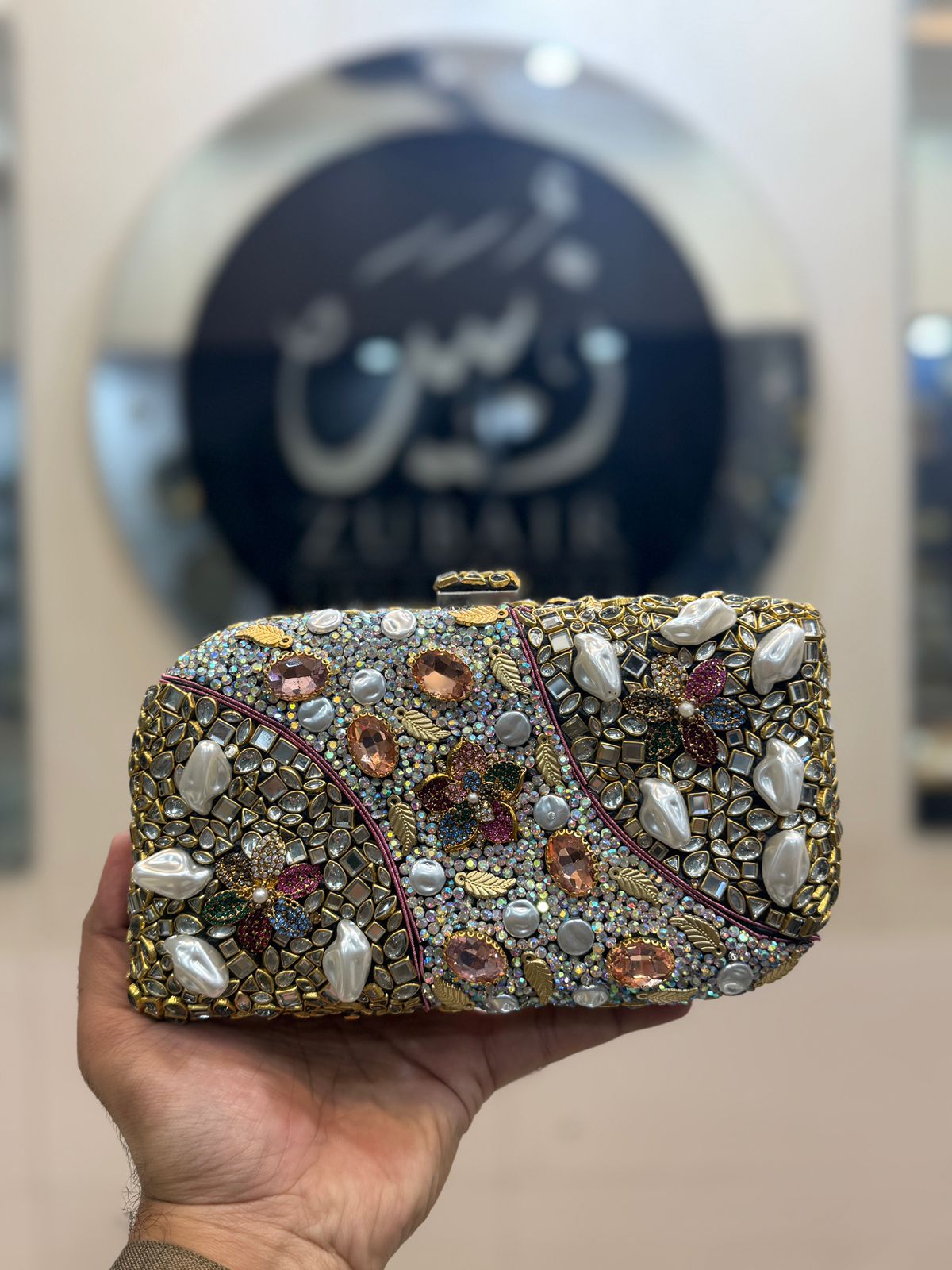 Turkish_Kundan Designer Clutch_Design 17