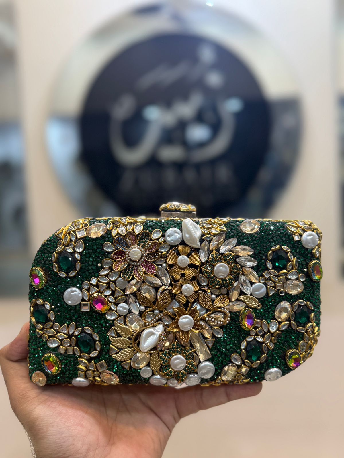 Turkish_Kundan Designer Clutch_Design 25