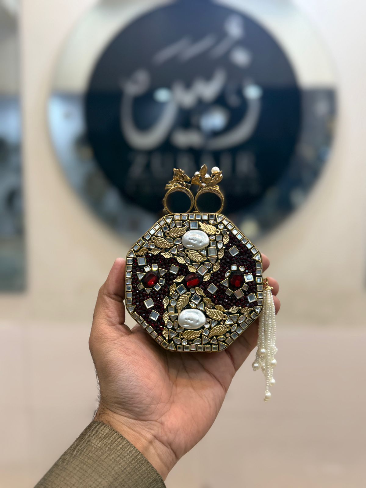 Turkish_Kundan Designer Clutch_Design 30