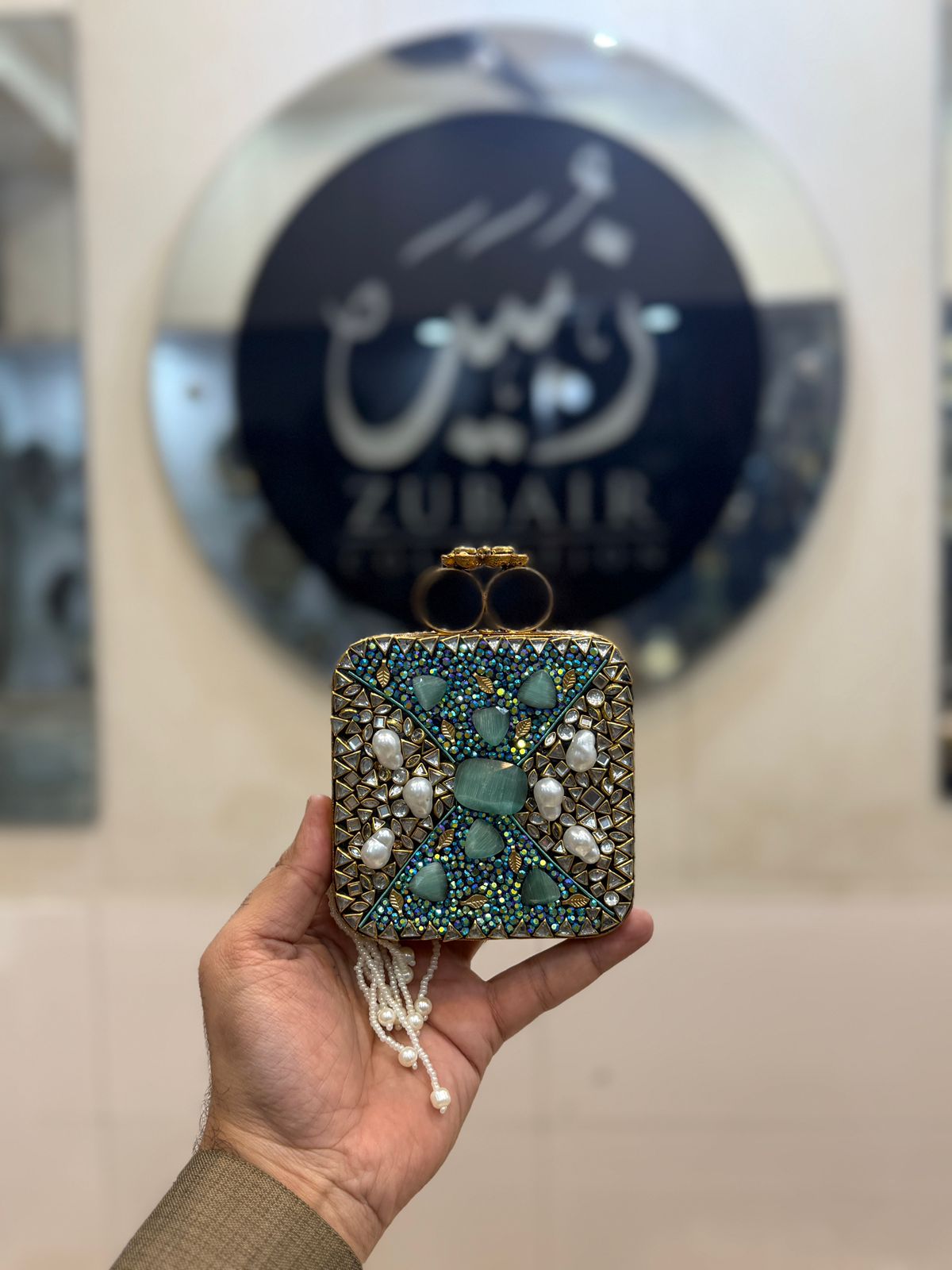 Turkish_Kundan Designer Clutch_Design 33