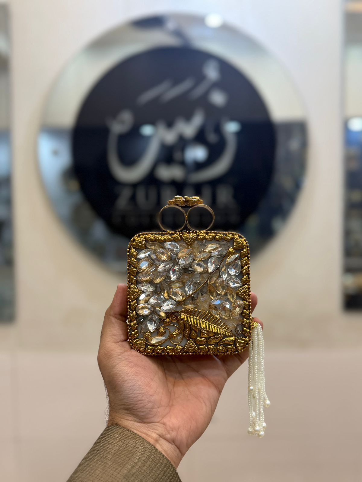 Turkish_Kundan Designer Clutch_Design 33