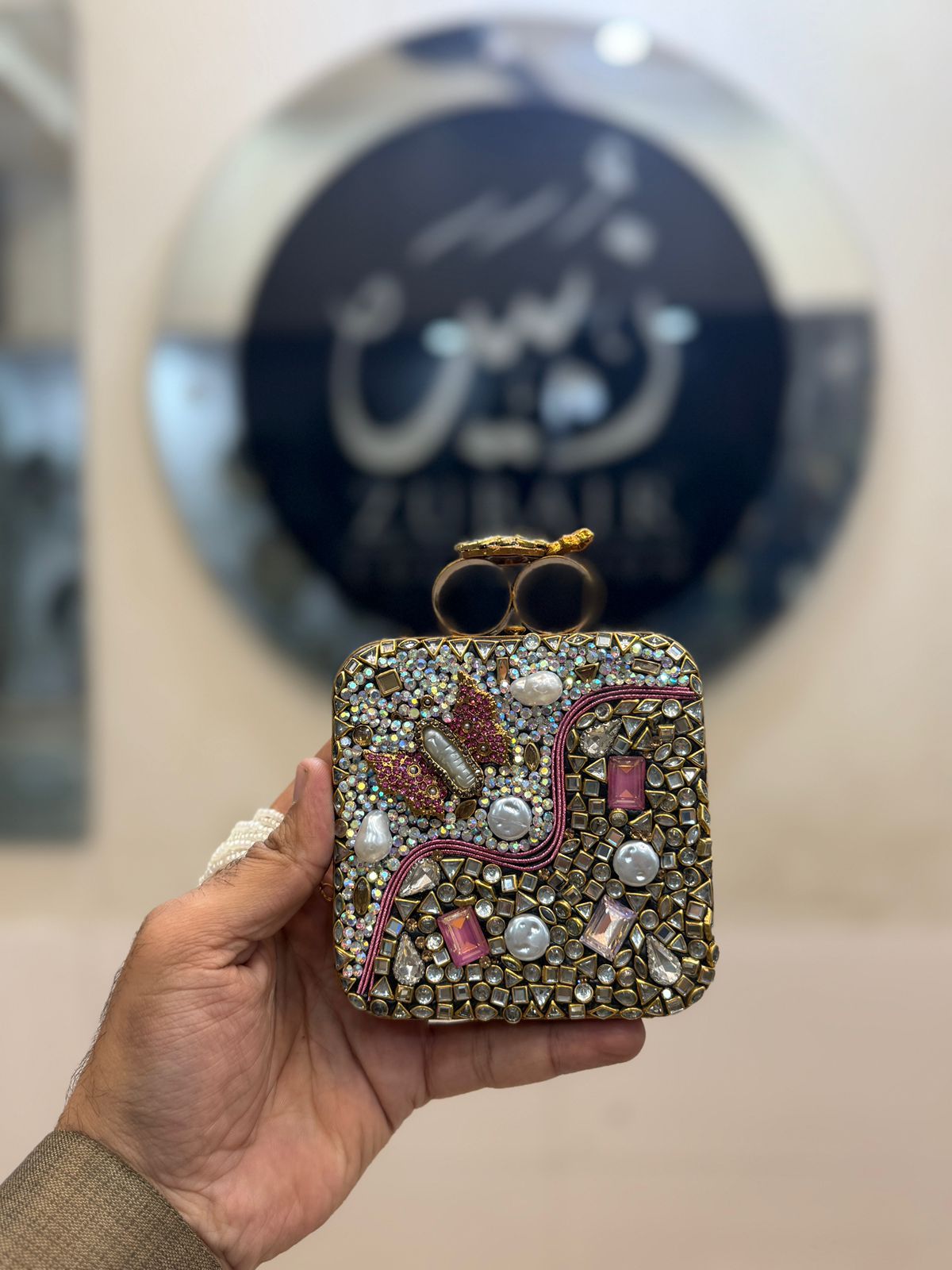 Turkish_Kundan Designer Clutch_Design 34