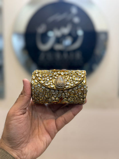 Turkish_Kundan Designer Small Dholki Clutch_Design 44