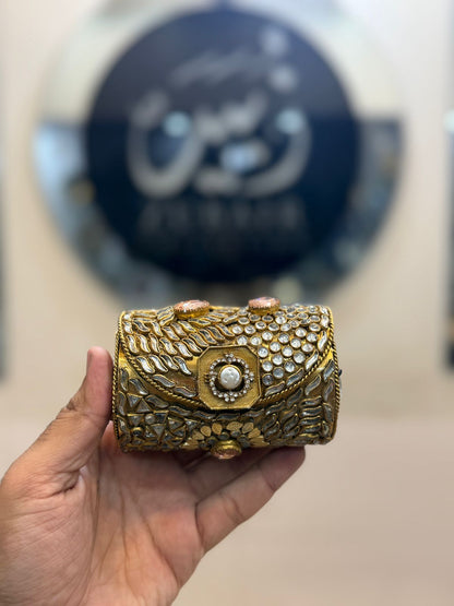 Turkish_Kundan Designer Small Dholki Clutch_Design 45
