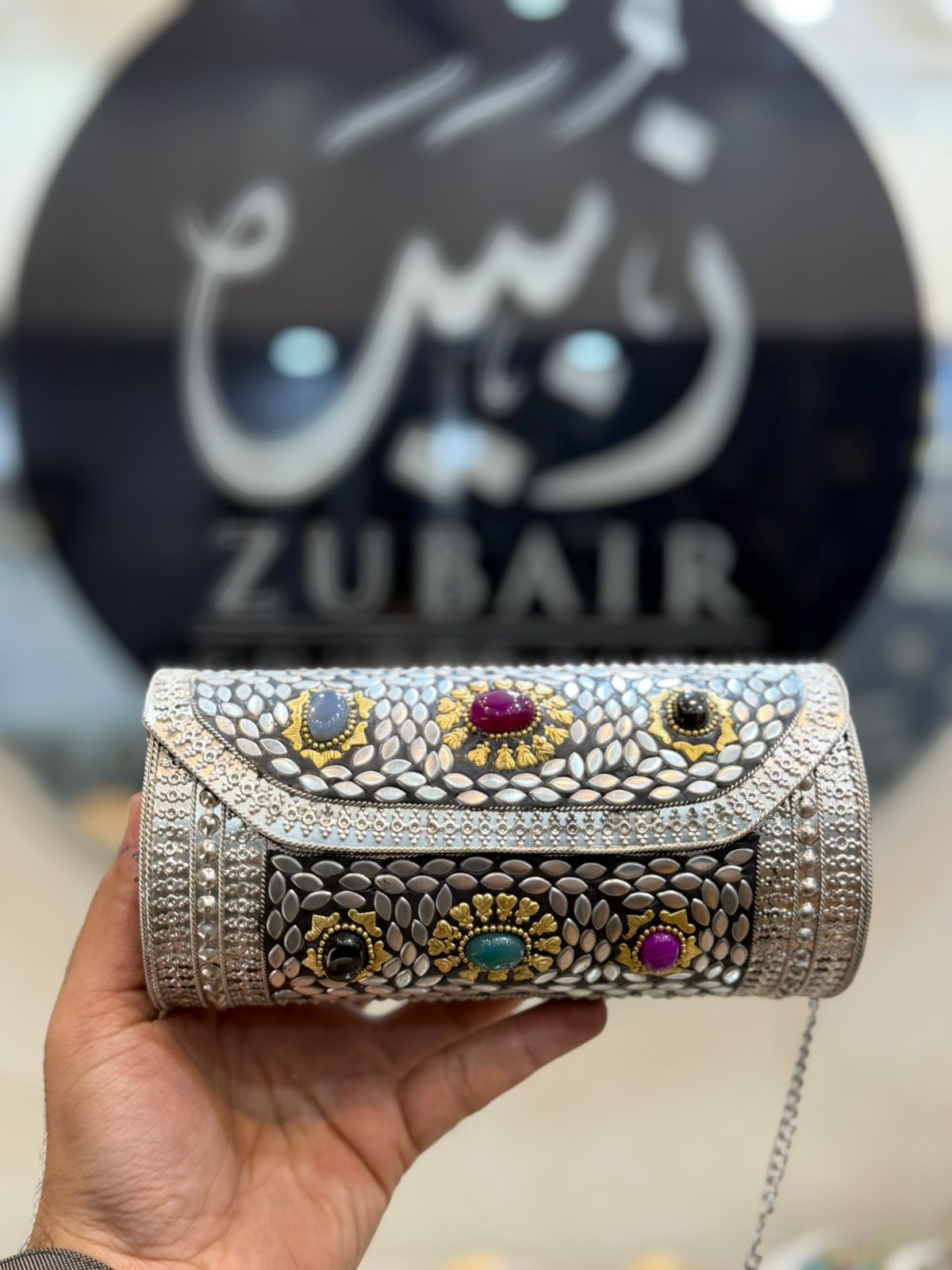 Indian Silver Dholki_Design 3