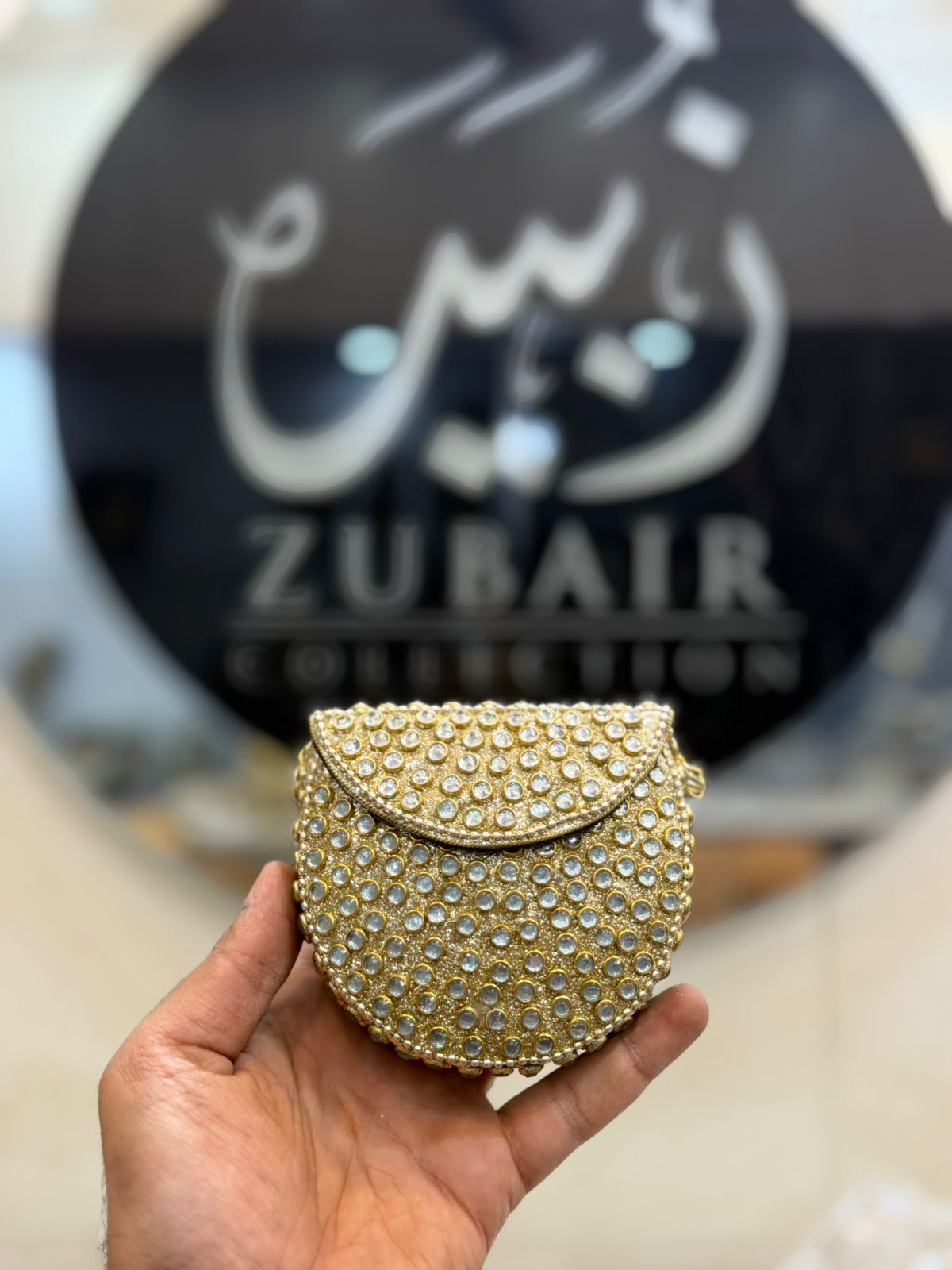 Luxury Handmade Kundan Clutch