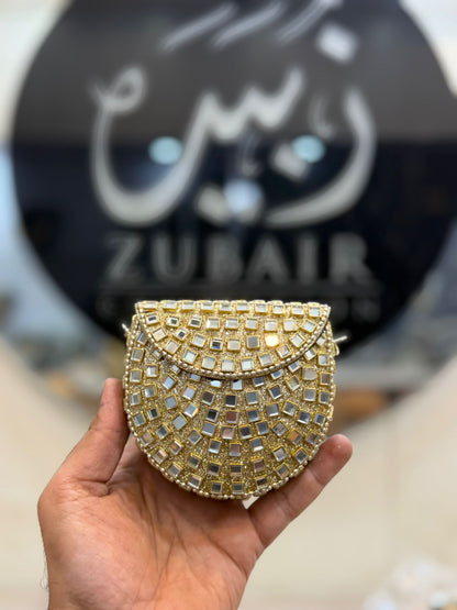 Luxury Handmade Kundan Clutch