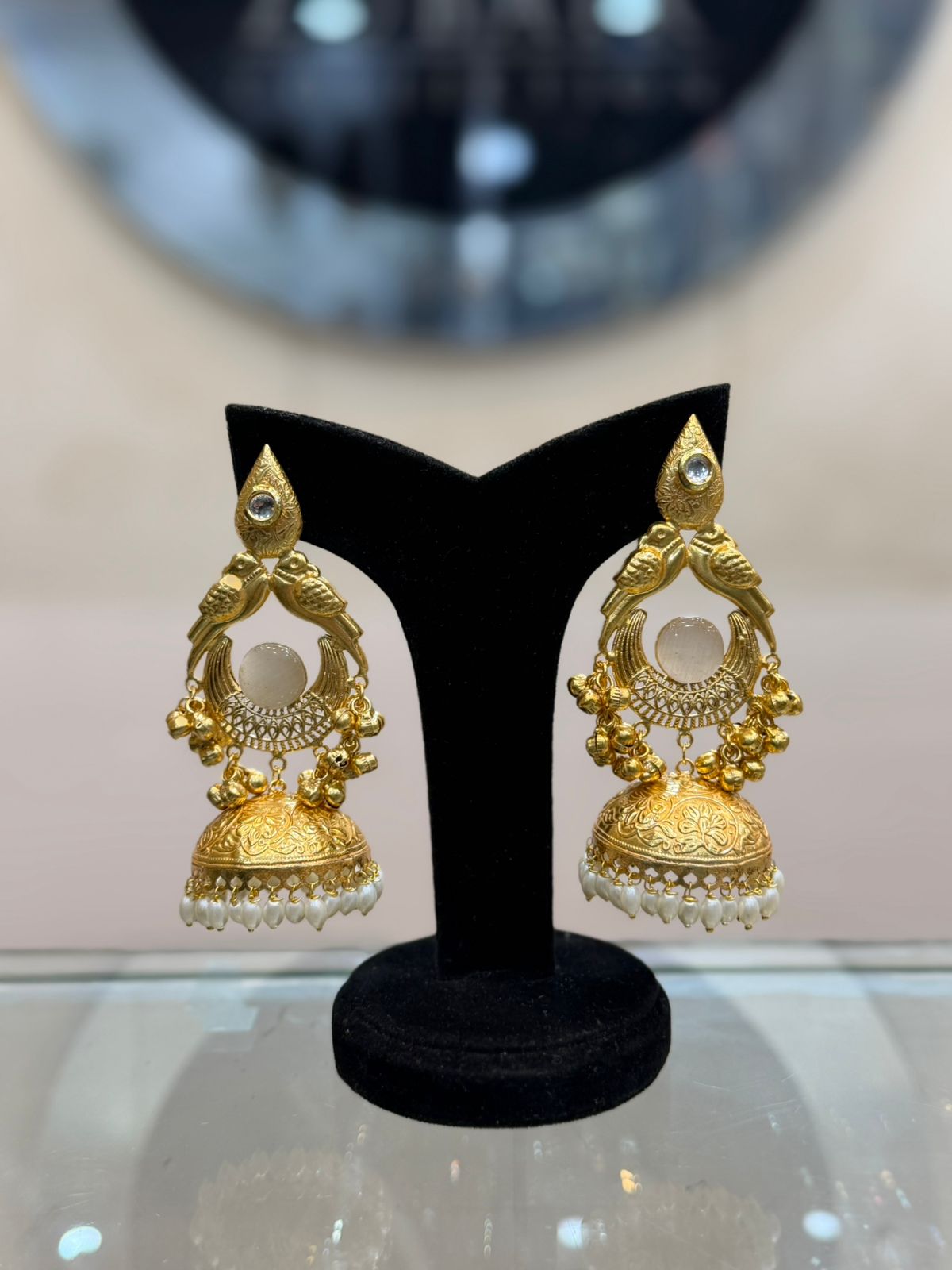 Stylish Kashmiri Golden EarRings_Design 1_ Multiple Variants