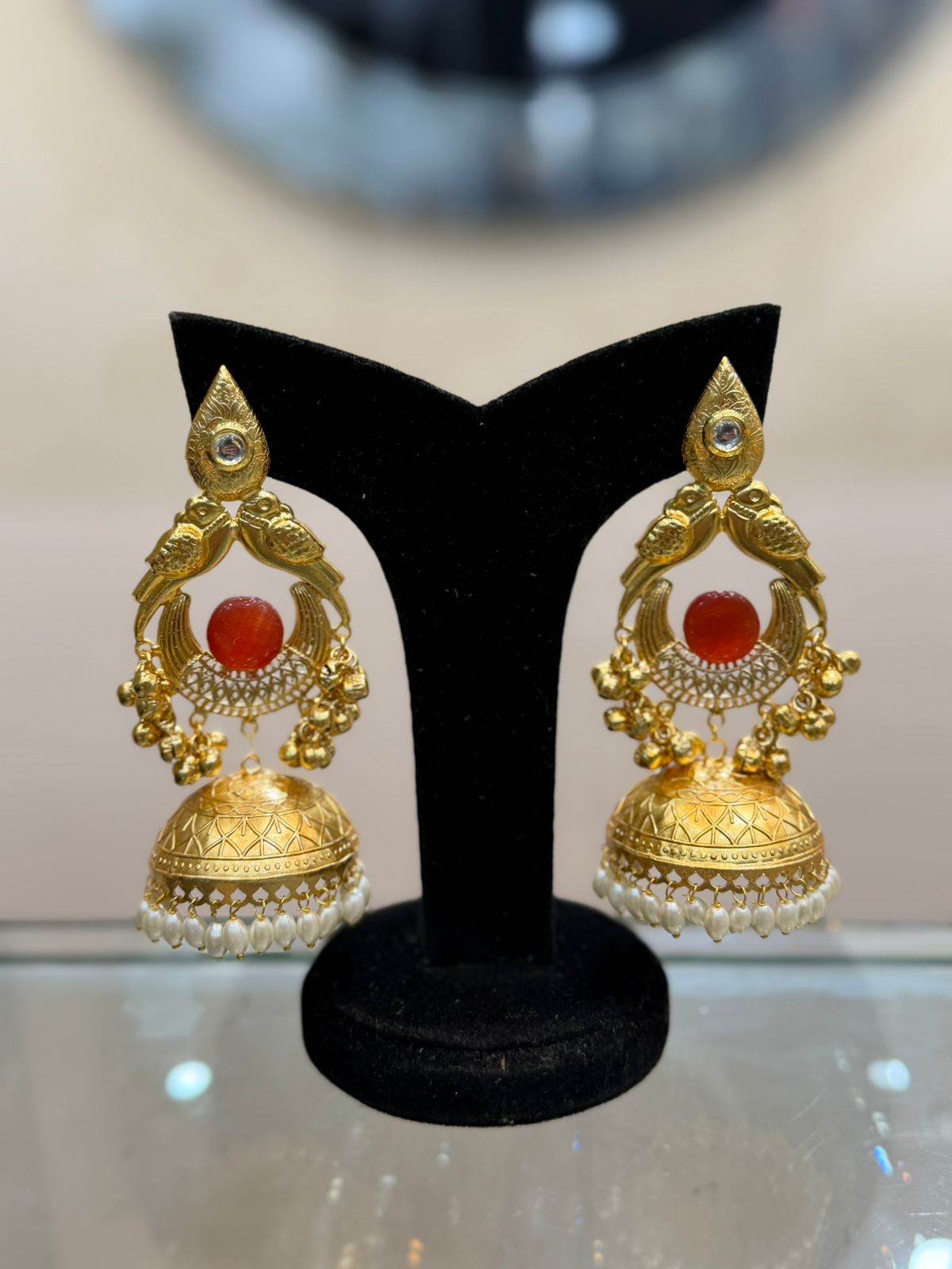 Stylish Kashmiri Golden EarRings_Design 1_ Multiple Variants