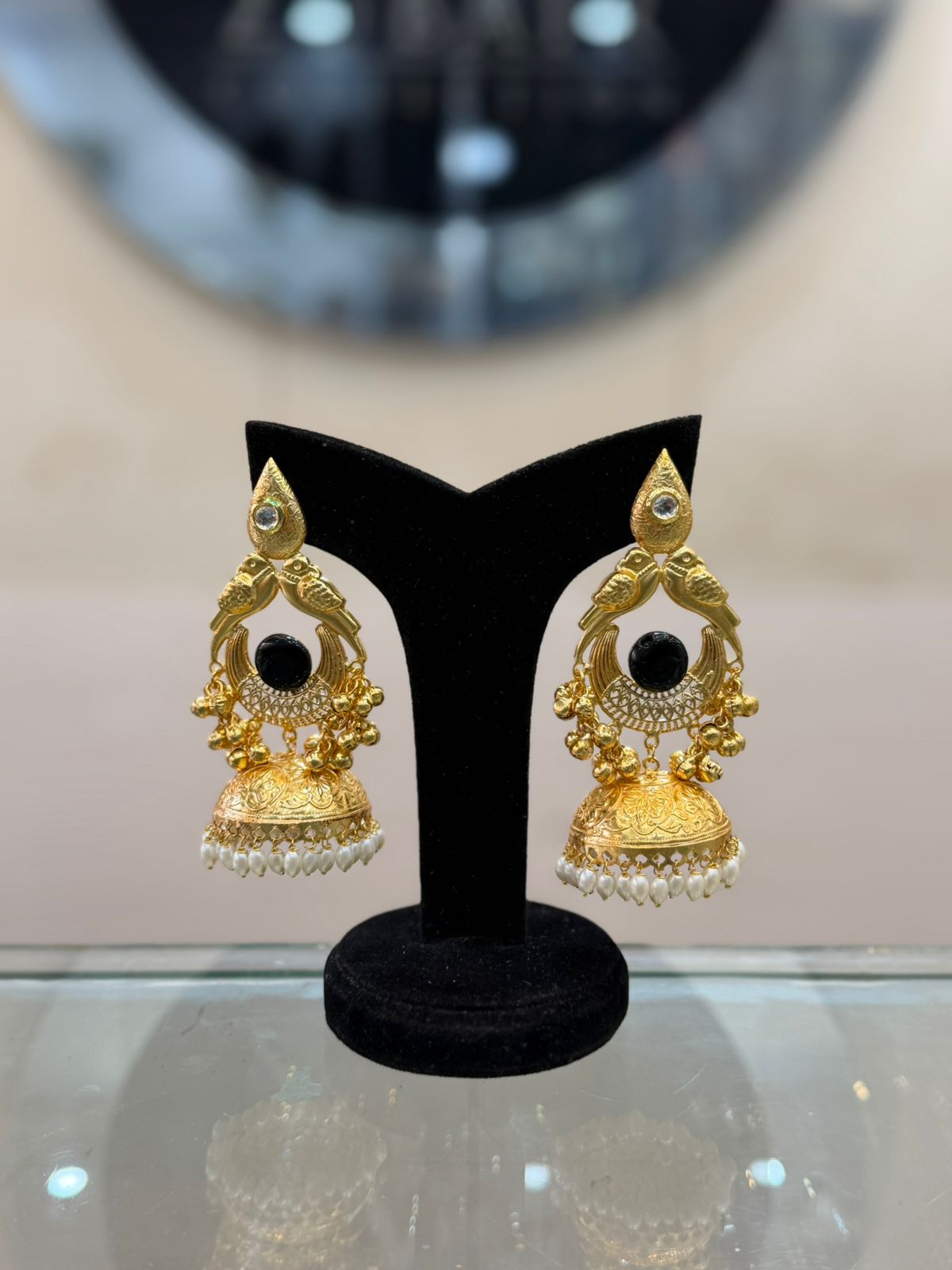 Stylish Kashmiri Golden EarRings_Design 1_ Multiple Variants