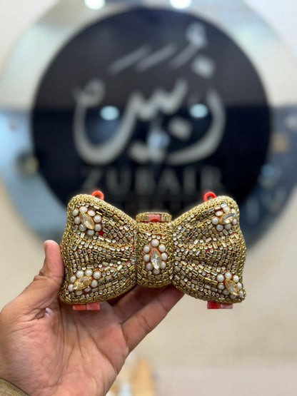 Stylish Acrylic Kundan Clutch_New Design 1