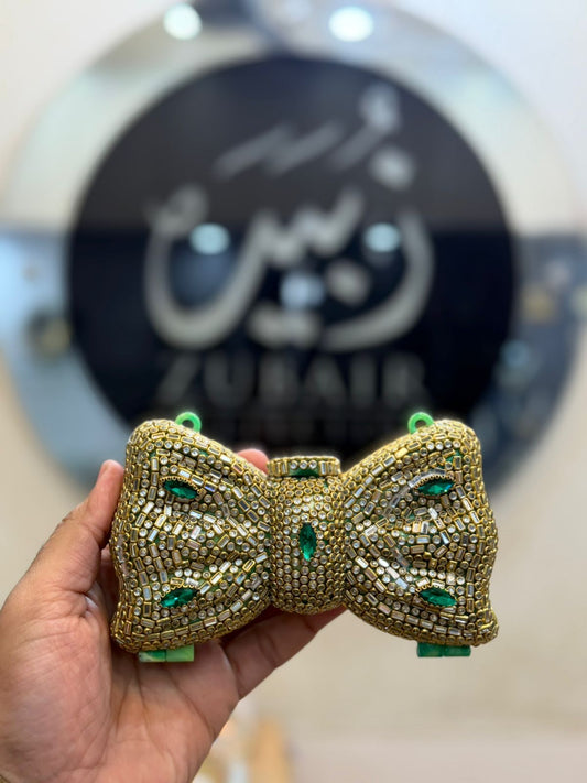 Stylish Acrylic Kundan Clutch_New Design 2