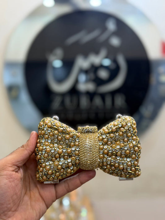 Stylish Acrylic Kundan Clutch_New Design 5