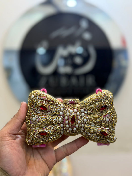 Stylish Acrylic Kundan Clutch_New Design 6