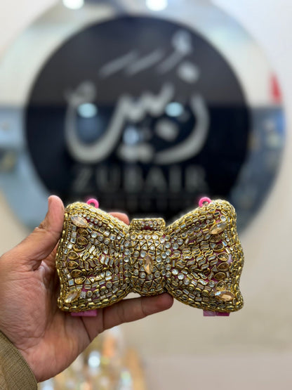 Stylish Acrylic Kundan Clutch_New Design 7