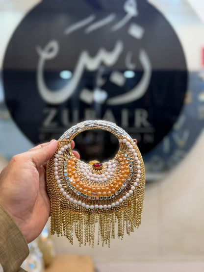 Stylish Acrylic Kundan Clutch_New Design 24