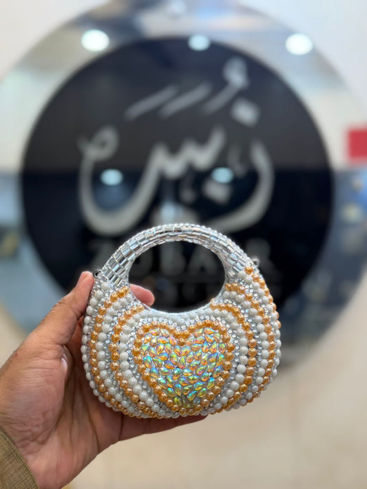 Stylish Acrylic Kundan Clutch_New Design 27