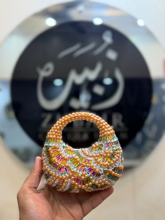 Stylish Acrylic Kundan Clutch_New Design 32