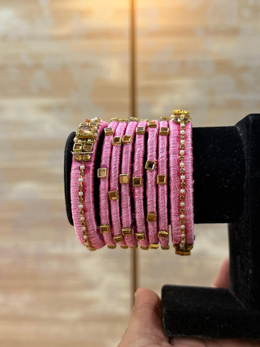 Stylish Kundan Bangles Pair_Design 5