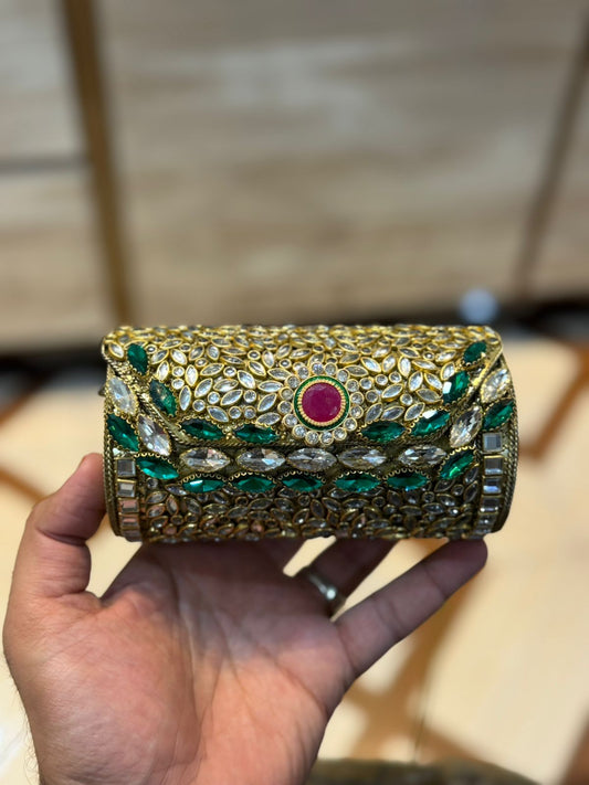 Stylish HandMade Kundan Clutch_New Design