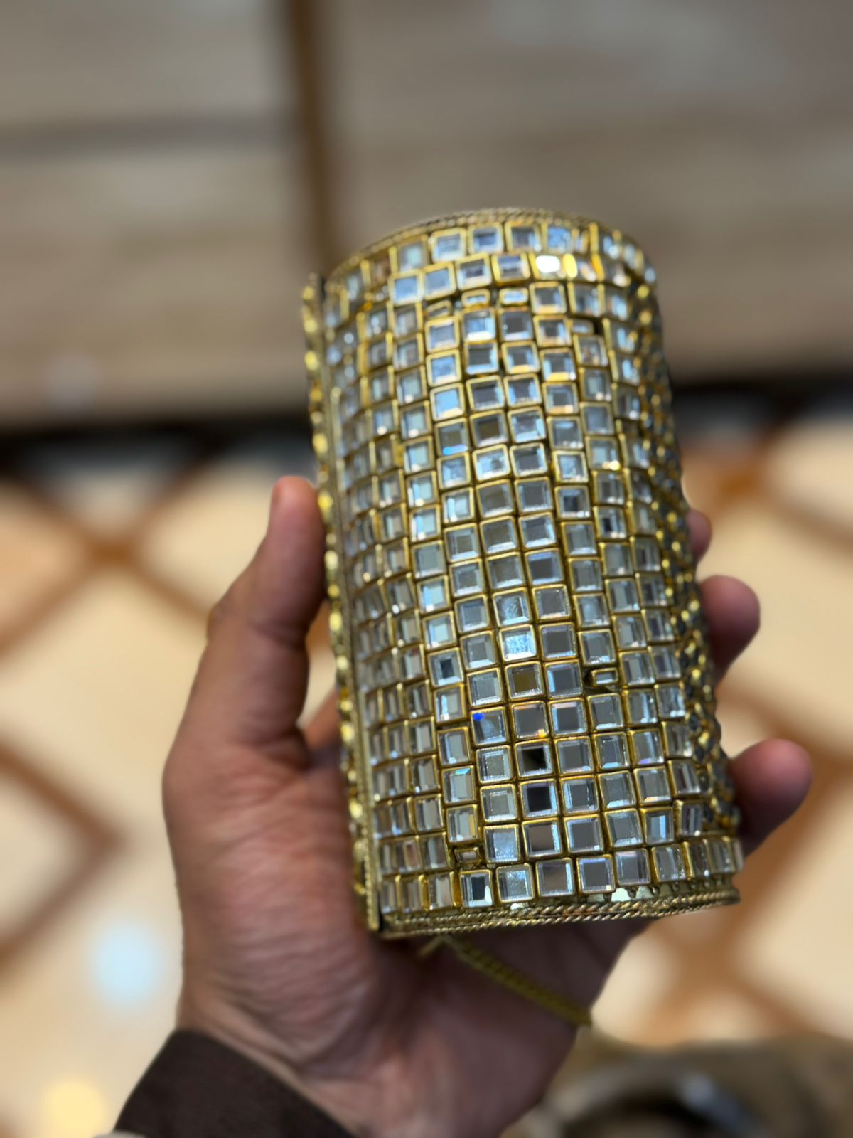 Stylish HandMade Kundan Clutch_New Design