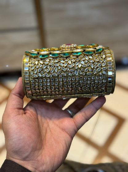 Stylish HandMade Kundan Clutch_New Design