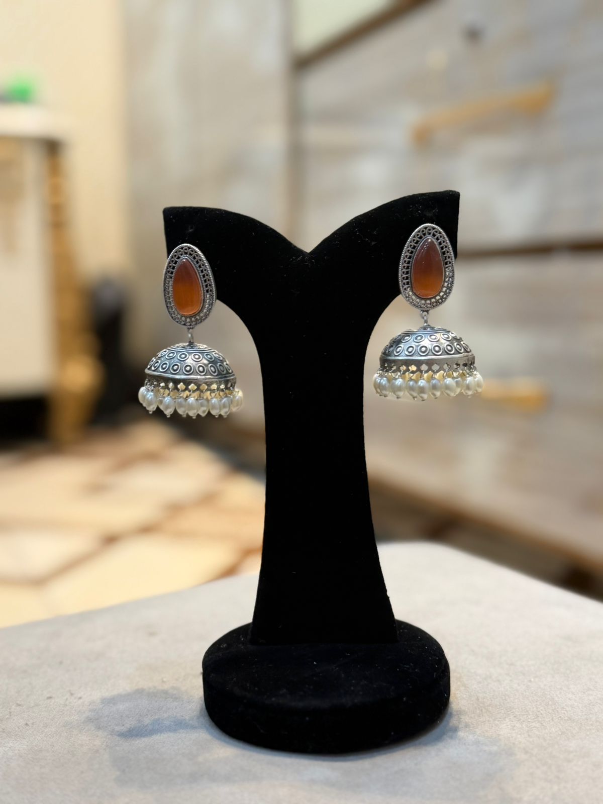 Stylish Kashmiri Oxidized Jhumkay_New Design 7
