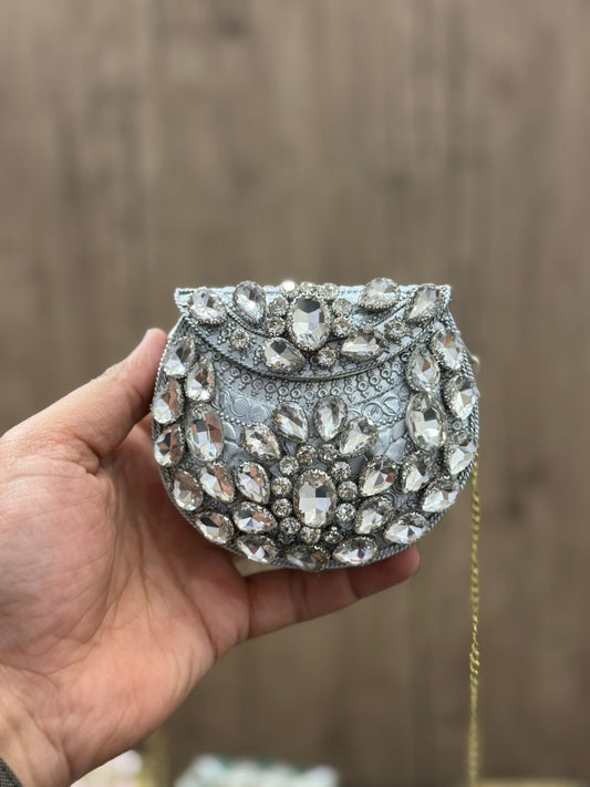 Handmade Luxury Kundan Designer Clutch_New Design 5