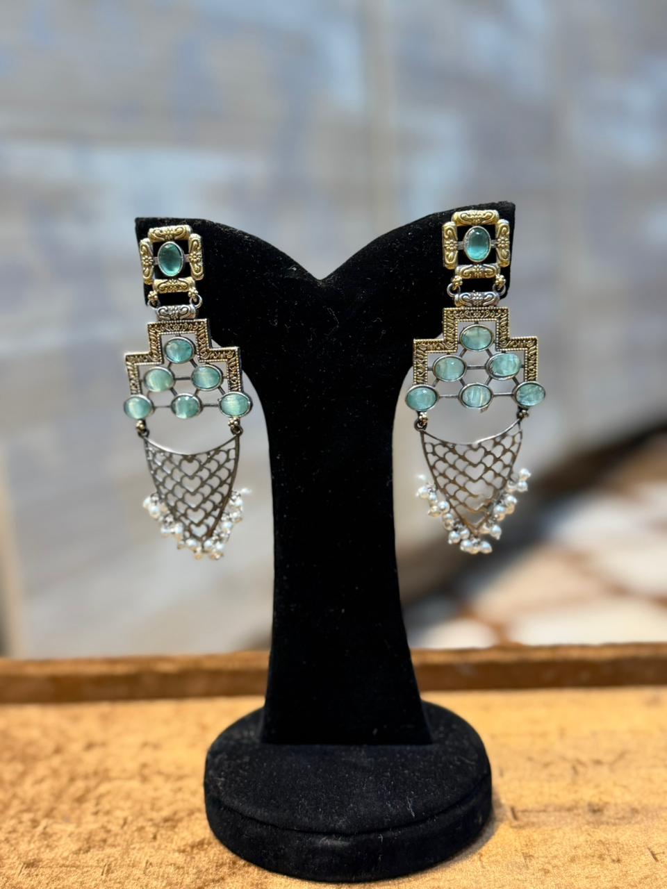 Stylish Silver Oxidized Trending EarRings_New Design 1